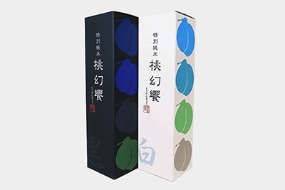 ソフトタッチ加工カートン桃幻饗