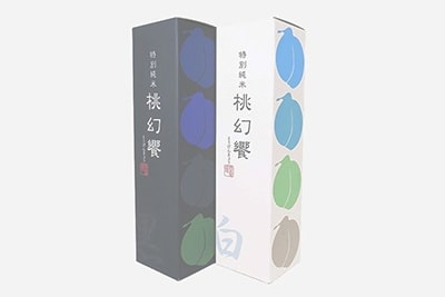 ソフトタッチ加工カートン桃幻饗