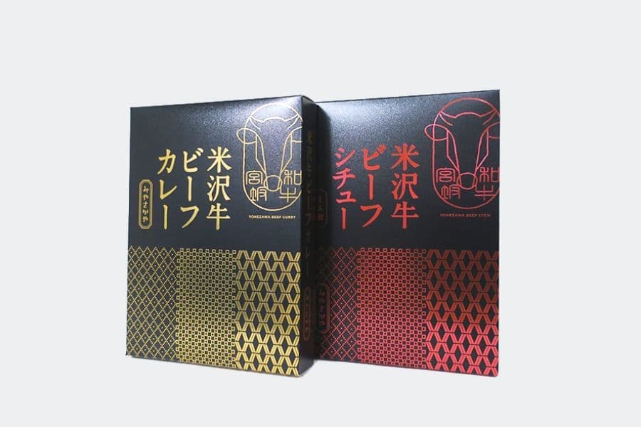 米沢牛ビーフカレービーフシチュー化粧箱