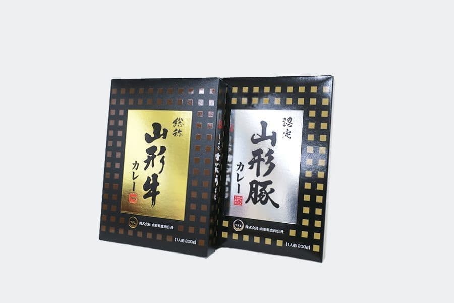 山形牛カレー山形豚カレー 化粧箱