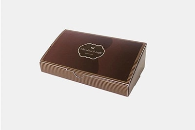 チョコレート菓子向け台形型化粧箱