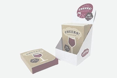 CHEERS食品用化粧箱ディスプレイ兼用中箱