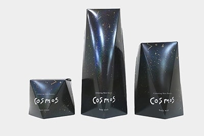 COSMOS 宇宙をイメージした化粧品パッケージ