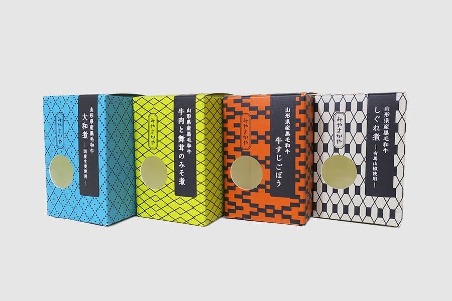 山形県産黒毛和牛の佃煮4種化粧箱