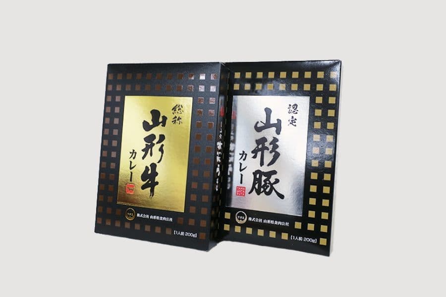 山形牛カレー山形豚カレー 化粧箱