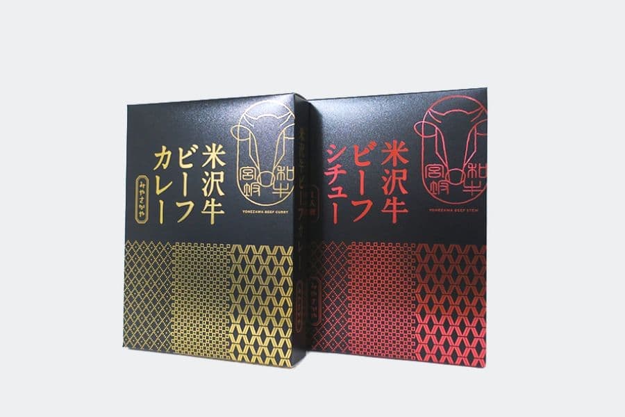 米沢牛ビーフカレービーフシチュー化粧箱