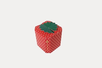 イチゴのお菓子向け化粧箱